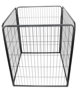 4 Panels 100 cm Heavy Duty Pet Dog Cat Puppy Rabbit Exercise Playpen Fence Extension