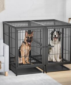 52 XXXL Heavy Duty Dog Cage Large Breed Kennel on Wheels