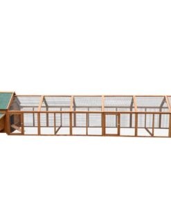 6 M XXXL Chicken Coop Rabbit Hutch Ferret Cage Hen Chook Cat Kitten House With Run