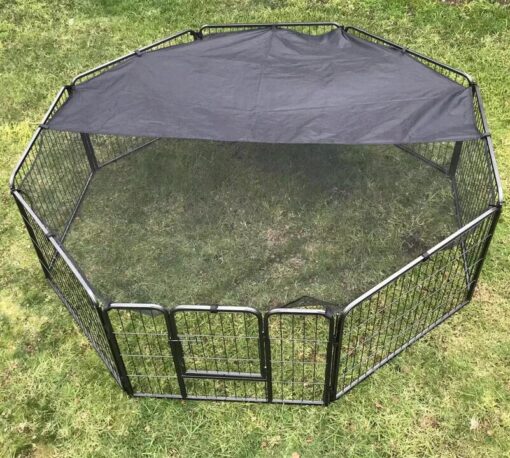 60 cm Heavy Duty Pet Dog Puppy Cat Rabbit Exercise Playpen Fence With Cover