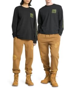 "All Day Outside" Long Sleeve T-Shirt Black