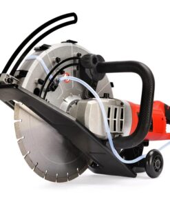 BAUMR-AG 3500W 350mm/14" Electric Concrete Demolition Cut-Off Saw, Wet and Dry Cutting, Diamond Blade, Vacuum Port, 15A Plug