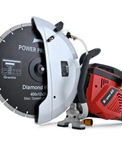 BAUMR-AG 400mm Professional Concrete Demolition Saw 94cc 2-Stroke, Wet and Dry Demo Cutting, 16" Diamond Blade, Anti-Vibration System