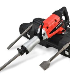 Baumr-AG 2400W Pro-Grade Electric Demolition Jackhammer, with 3 Bonus Chisels, Carry Case