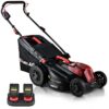 Baumr-AG 500CX 40V SYNC 17" Cordless Lawn Mower Kit, Fast Charger, 2 x 4Ah Battery, 5 Stage Height Adjustment
