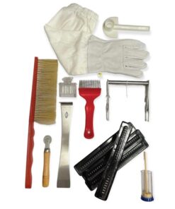 Beekeeping Tools Kit 10 Pcs - Honey Bee Hive Beekeeper Starter Pack