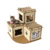 Cat Cardboard House Tree Tower Condo Scratcher Pet Post Pad Mat Furniture