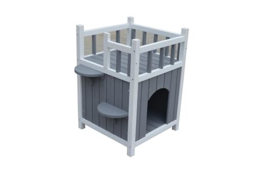 Cat Shelter Condo with Escape Door Rabbit Kitty Dog House Cave