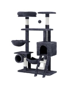 Cat Tree 144cm Tower Scratching Post Scratcher Wood Condo Toys House Bed