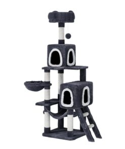 Cat Tree 168cm Tower Scratching Post Scratcher Condo House Hanging Toy Bed