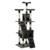 Cat Tree 180cm Tower Scratching Post Scratcher Wood Condo House Toys Grey