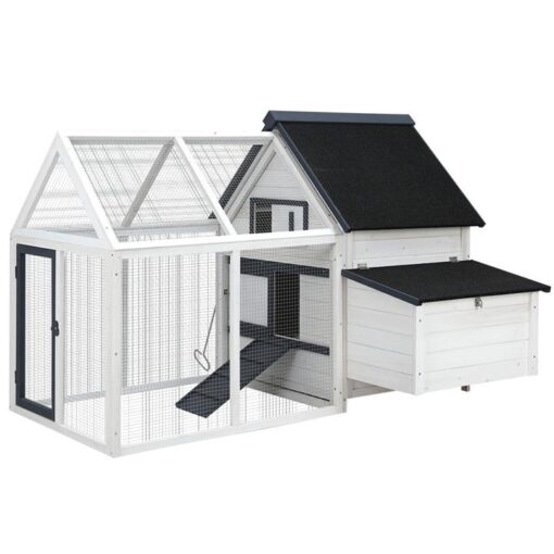 Chicken Coop Rabbit Hutch 150cm x 60cm x 93cm Large Chicken Coop House Run Cage Wooden
