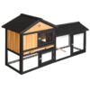 Chicken Coop Rabbit Hutch 165cm x 43cm x 86cm Chicken Coop Large Run House Cage Wooden Outdoor