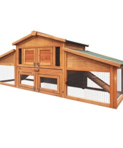 Chicken Coop Rabbit Hutch 169cm x 52cm x 72cm Large Chicken Coop Wooden House Run Cage
