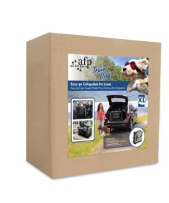 Collapsible Pet Travel Crate - X-Large Dog Cat Soft Foldable Portable Car Carrier