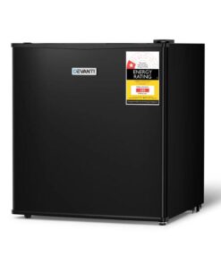 Devanti 31L Small Upright Freezer Vertical Freezer Black