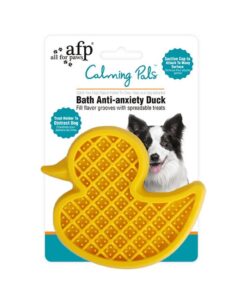 Dog Bath Time Calming Lick Mat - Suction Duck - Food Treat Feeder