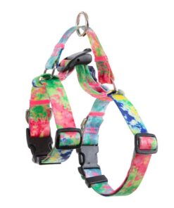 Dog Double-Lined Straps Harness Adjustable L SWEET GREEN