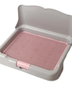 Dog Pet Potty Tray Training Toilet Detachable Wall T2 GREY