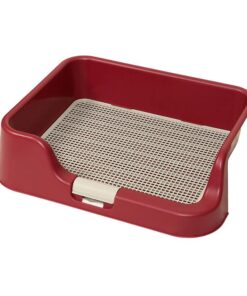 Dog Pet Potty Tray Training Toilet Raised Walls T1 WINE