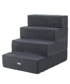 Dog Ramp Foam Dog Cover Stairs Portable Cat Ladder For Sofa Bed 4 Steps