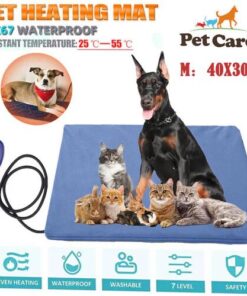 Electric Pet Heat Pad: Waterproof Heating Mat for Cat Dog Bed | Chew Resistant M