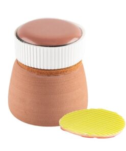Fish Tank Corner Moss Magnet Scraper Glass Algae Cleaner Magnetic Scrubber BROWN