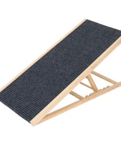 Foldable Dog Pet Ramp Adjustable Height Dogs Stairs for Bed Sofa Car 100cm