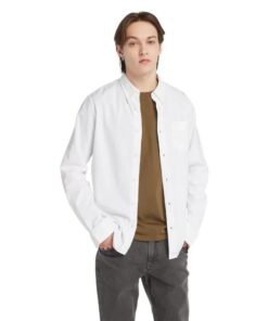 Gale River Tfo Solid Oxford Long Sleeve Shirt White