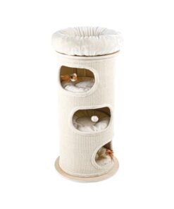 HONEYPOTCAT Cosy Sisal Barrel With Plush Top - Deluxe 115cm