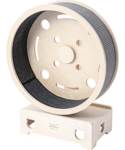 HONEYPOTCAT Fit & Fun Active Runner Wood Cat Wheel - Compact 79.5cm