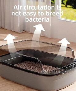 High Side Cat Litter Box with Scoop