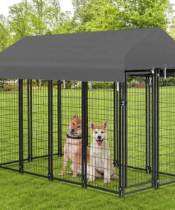 Large Outdoor Dog Kennel 250x120x165cm Pet Cage with Roof