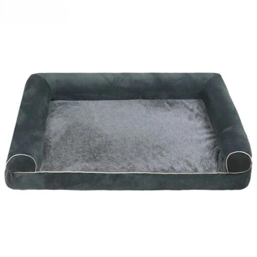 Large PawfectFriend Orthopedic Dog Bed 3-Side Comfort Bolster Padded Calming Mattress Bed with Removable Cover