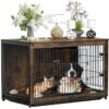 Large Wooden Dog Crate Kennel End Table Nightstand 100x59x74cm