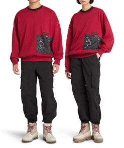 Lunar New Year Crew Neck Sweatshirt Red