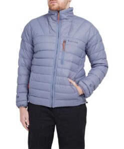 Men's Bear Head Rec Down Jacket Grey