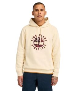 Men's Graphic Hoodie Beige