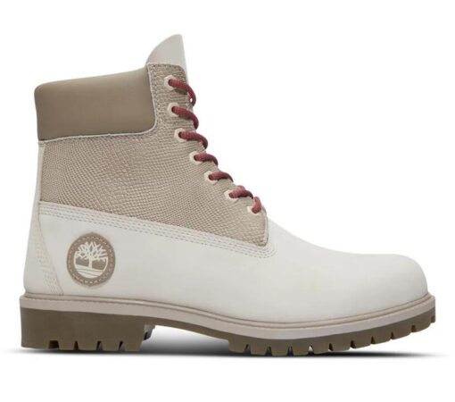Men's Heritage 6-Inch Lace Up Waterproof Boot White 8 US Mens