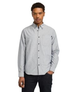 Men's Oxford Chest Pocket T-Shirt Grey
