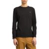 Men's Oyster River Chest Logo Long-Sleeve T-Shirt Black