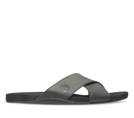 Men's Seaton Bay Cross-Strap Sandal Black 7 US Mens