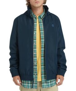 Men's Water Resistant Bomber Jacket Blue