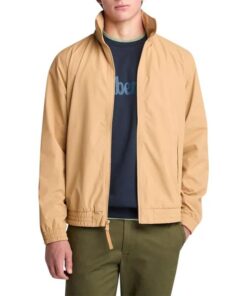 Men's Water Resistant Bomber Jacket Wheat
