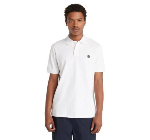 Millers River Pique Polo Shirt White