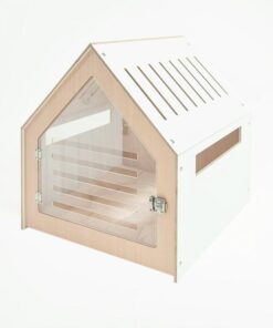 Modern Pet House Dog Crate (White)