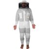 OZBee Premium Full Suit 3 Layer Mesh Ultra Cool Ventilated Round Head Beekeeping Protective Gear Size S