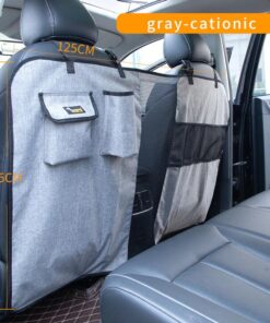 Ondoing Pet Dog Barrier Car Back Seat Fence Isolation Divider Net Safety Mesh Guard Kids-grey