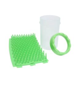 Ondoing Pet Foot Cleaner Dog Cat Paw Washer Pet Feet Brush Grooming Tool Small Large Mug-L-Green