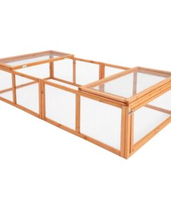 Paw Mate Chicken Coop Rabbit Hutch Extension Run 180 x 90 x 48cm Runey